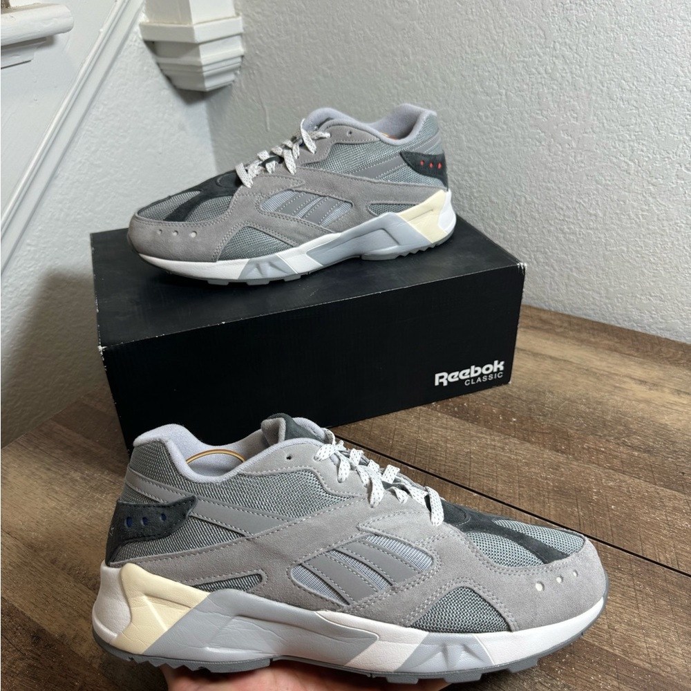 Packer x Reebok Aztrek Tin Grey/Flint Grey/Alloy Gray Size 11 DV9835 Sneakers